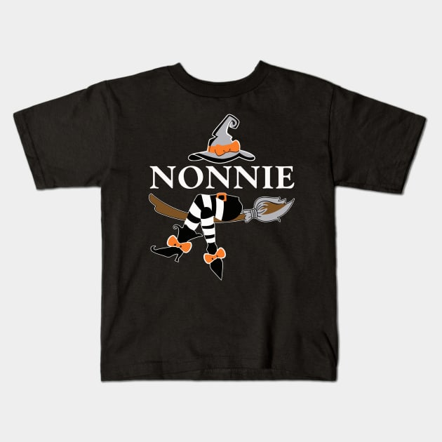 nonnie witch halloween Kids T-Shirt by Shirtigator